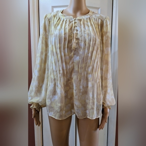 pre-owned simply Vera verawang long sleeve shirt size large, TD - Picture 1 of 3